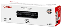 TONER, CARTRIDGE, STANDARD YIELD, CANON 125, BLACK MAIN